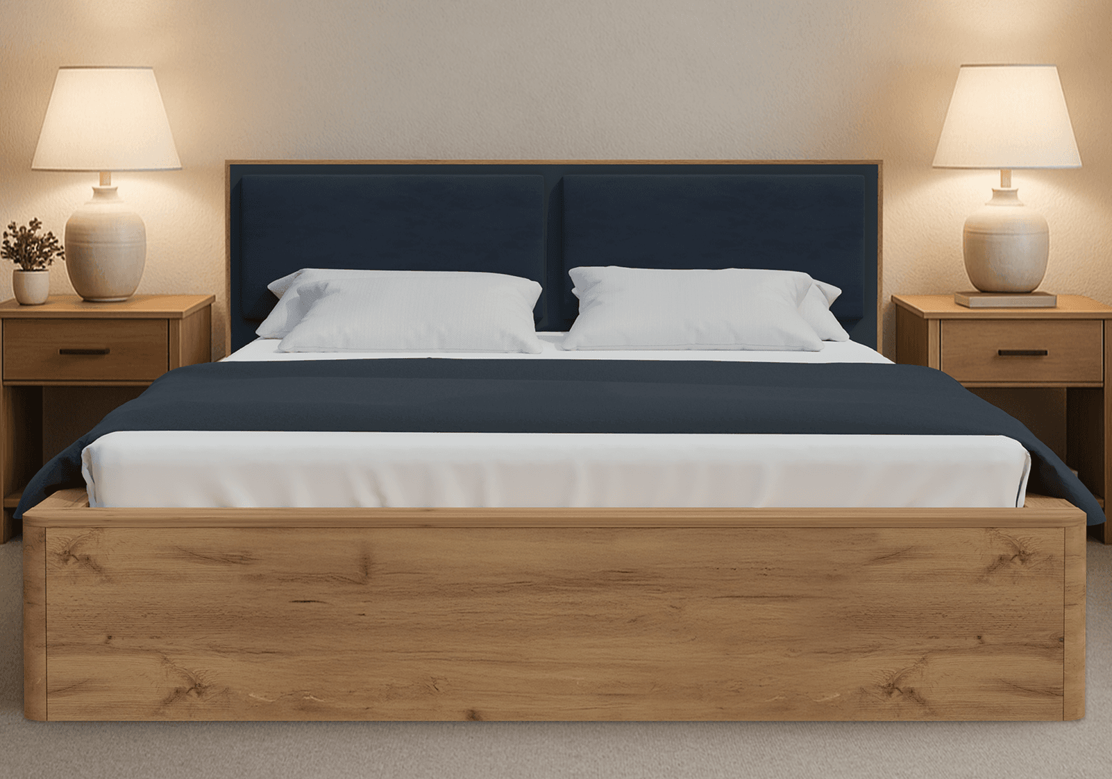 Кровать Норд с мягким изголовьем